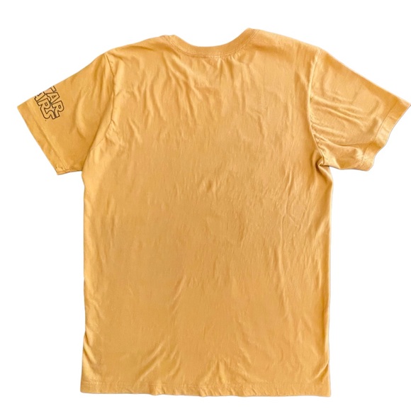 Fifth Sun Men’s Yellow Star Wars Graphic Tee — Galactic Ship Sketch Med - Picture 2 of 4